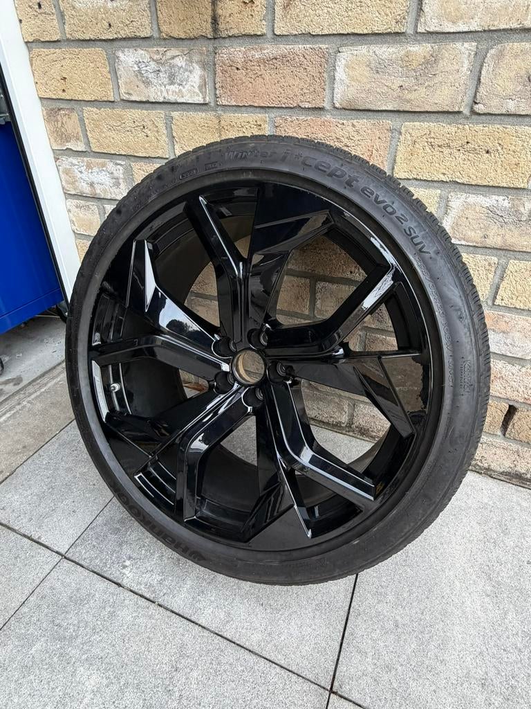 Originele Audi RSQ8 23” velgen met Hankook AO winterbanden, Ophalen, Gebruikt, 295 mm, Banden en Velgen