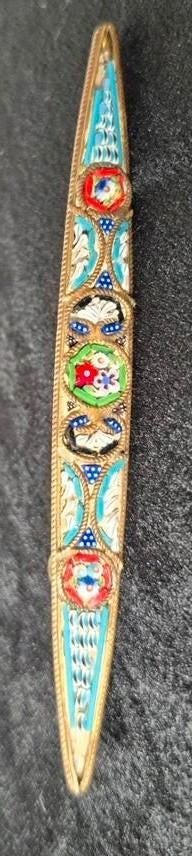 Vintage Venitiaanse micro mozaïek broche, Ophalen of Verzenden, Zo goed als nieuw, Overige materialen