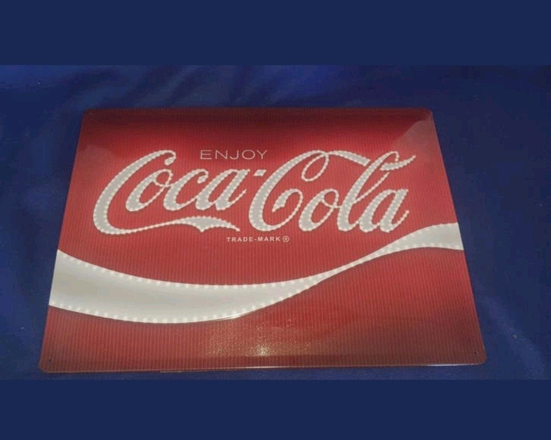 Coca-Cola " Metalen Wandbord., Ophalen of Verzenden, Gebruikt