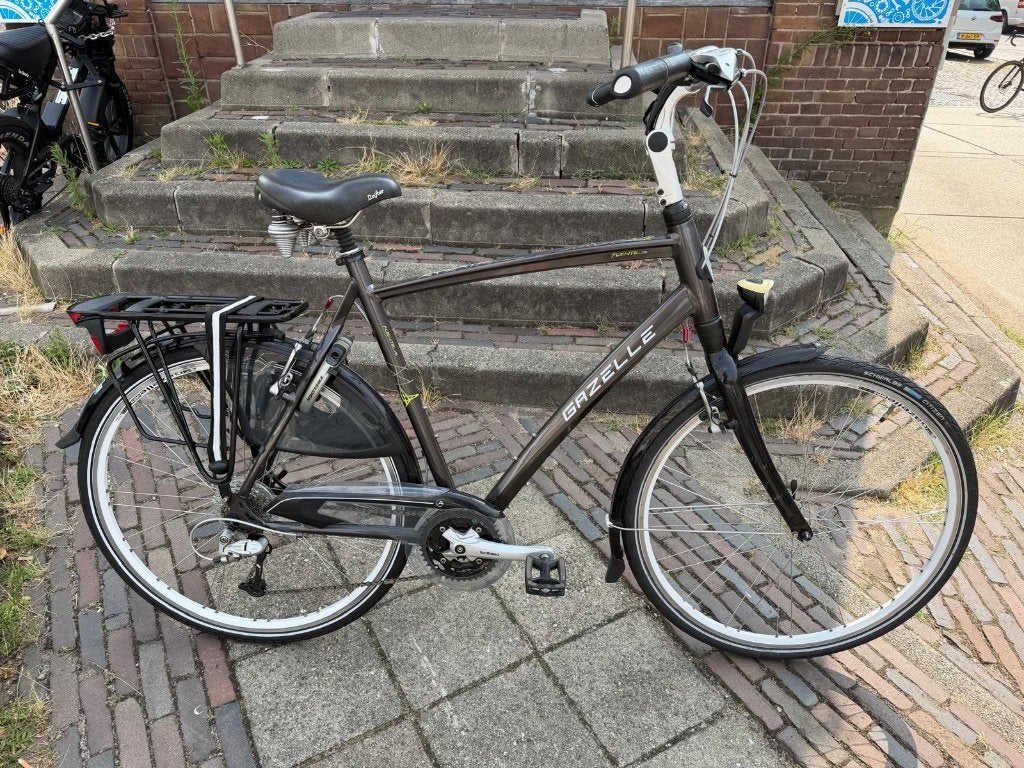 Gazelle Fuente Xtra H61 z.g.a.n., Velgrem, Versnellingen, Ophalen of Verzenden, Zo goed als nieuw