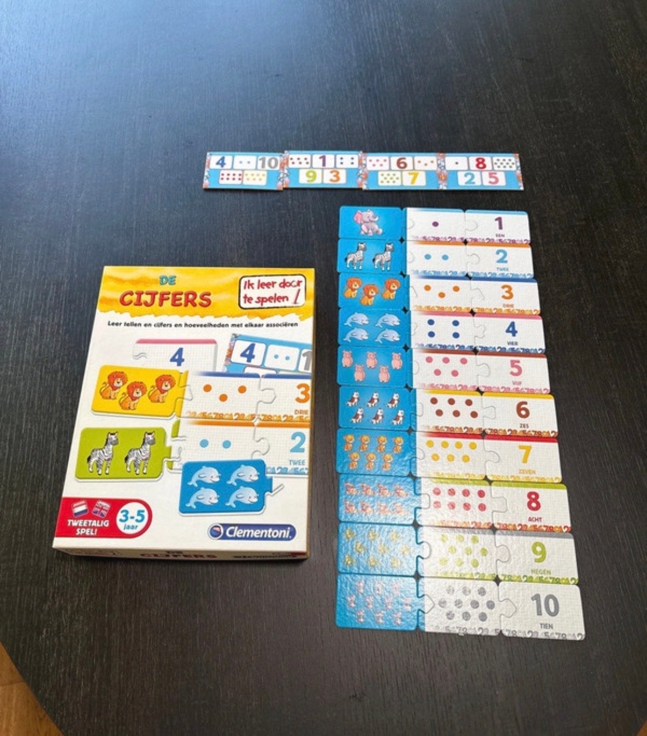 Clementoni 'De Cijfers' educatief spel 3-5 jaar, Ophalen of Verzenden, Zo goed als nieuw, Puzzelen