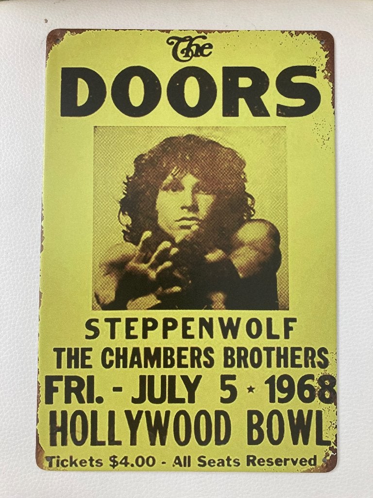 The Doors poster metaal, Verzamelen, Posters, Ophalen of Verzenden, Nieuw, A1 t/m A3, Film en Tv