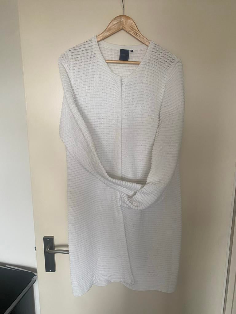 Wit, langer vest van Purdey, Ophalen of Verzenden, Gedragen, Maat 38/40 (M), Wit