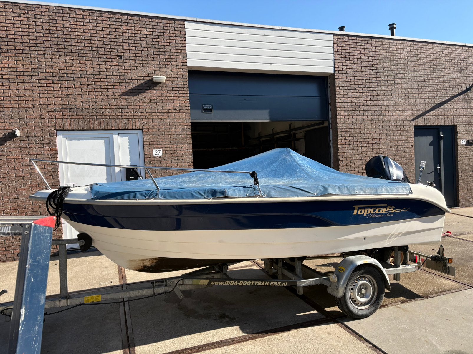 Topcraft 2007 | Mercury 25PK 4-takt | Trailer, Watersport en Boten, Ophalen, Gebruikt, Minder dan 70 pk, Topcraft