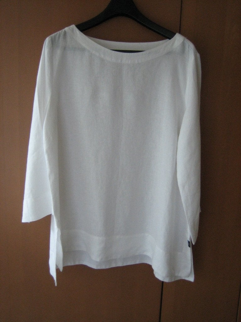 Zeer mooie witte zuiver linnen tuniek DIDI, XL snazzeys, Kleding | Dames, Blouses en Tunieken, Verzenden, Nieuw, Maat 46/48 (XL) of groter