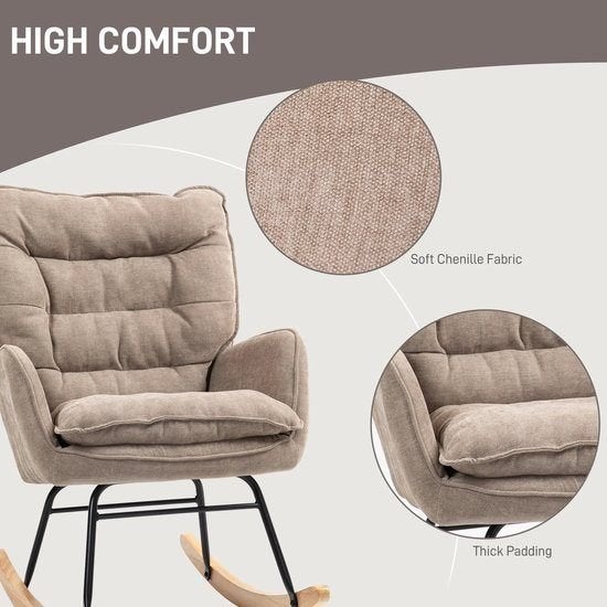 Schommelstoel – Relaxstoel – Fauteuil – Voedingsstoel, Corvance B.V., Verzenden, Nieuw, Corvancebol@gmail.com