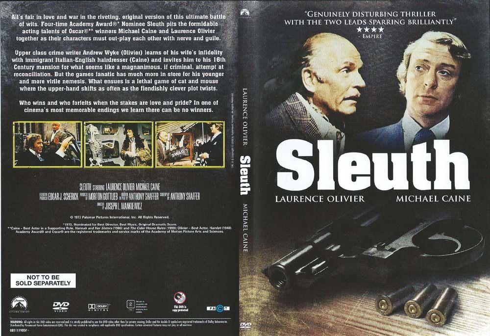 Sleuth 1972 DVD met Sir Laurence Olivier en Michael Caine, Ophalen of Verzenden, Zo goed als nieuw, Actie en Avontuur, Alle leeftijden