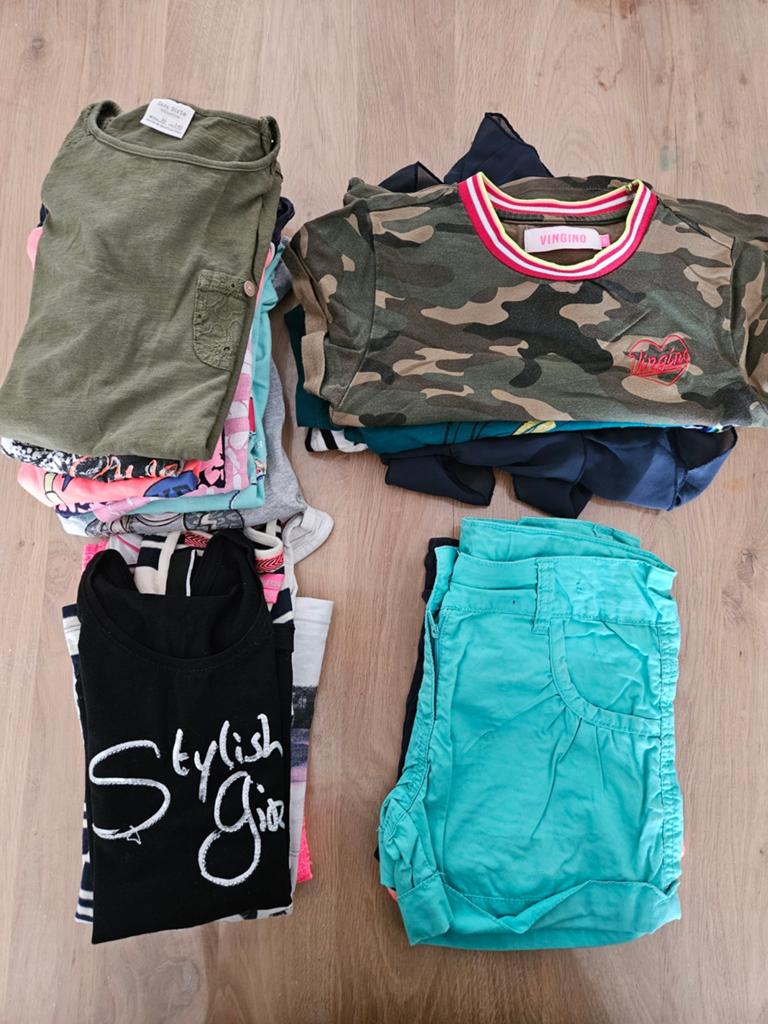 Meisjes kleding pakket zomer 140 146, Ophalen of Verzenden, Meisje, Broek