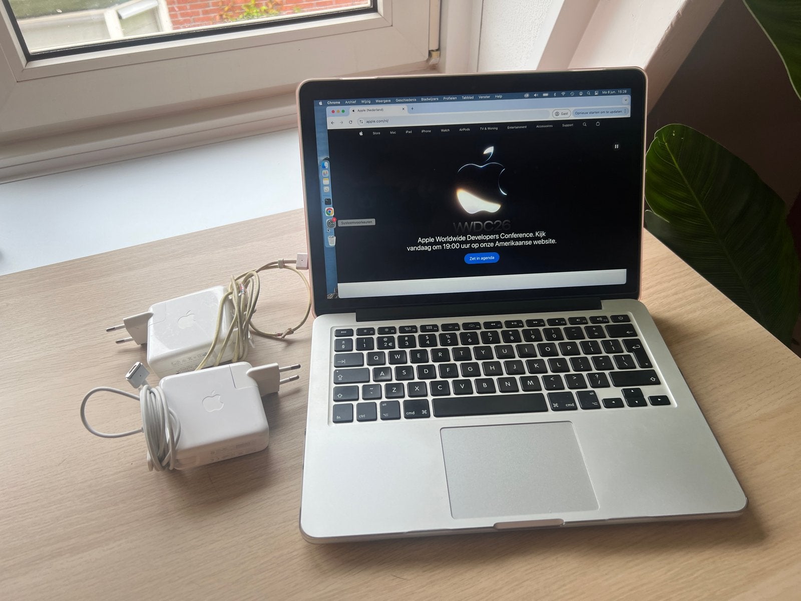 MacBook Pro 2015 | 2x oplader | 512gb | burga hoes, Gebruikt, 2 tot 3 Ghz, Qwerty, 8 GB