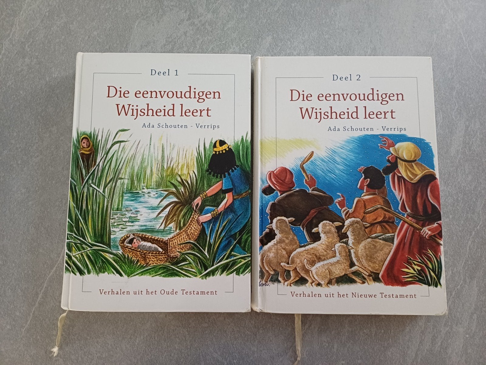 Kinderbijbels: Die eenvoudigen Wijsheid leert - Ada Schouten, Ophalen of Verzenden, Zo goed als nieuw, Ada Schouten - Verrips