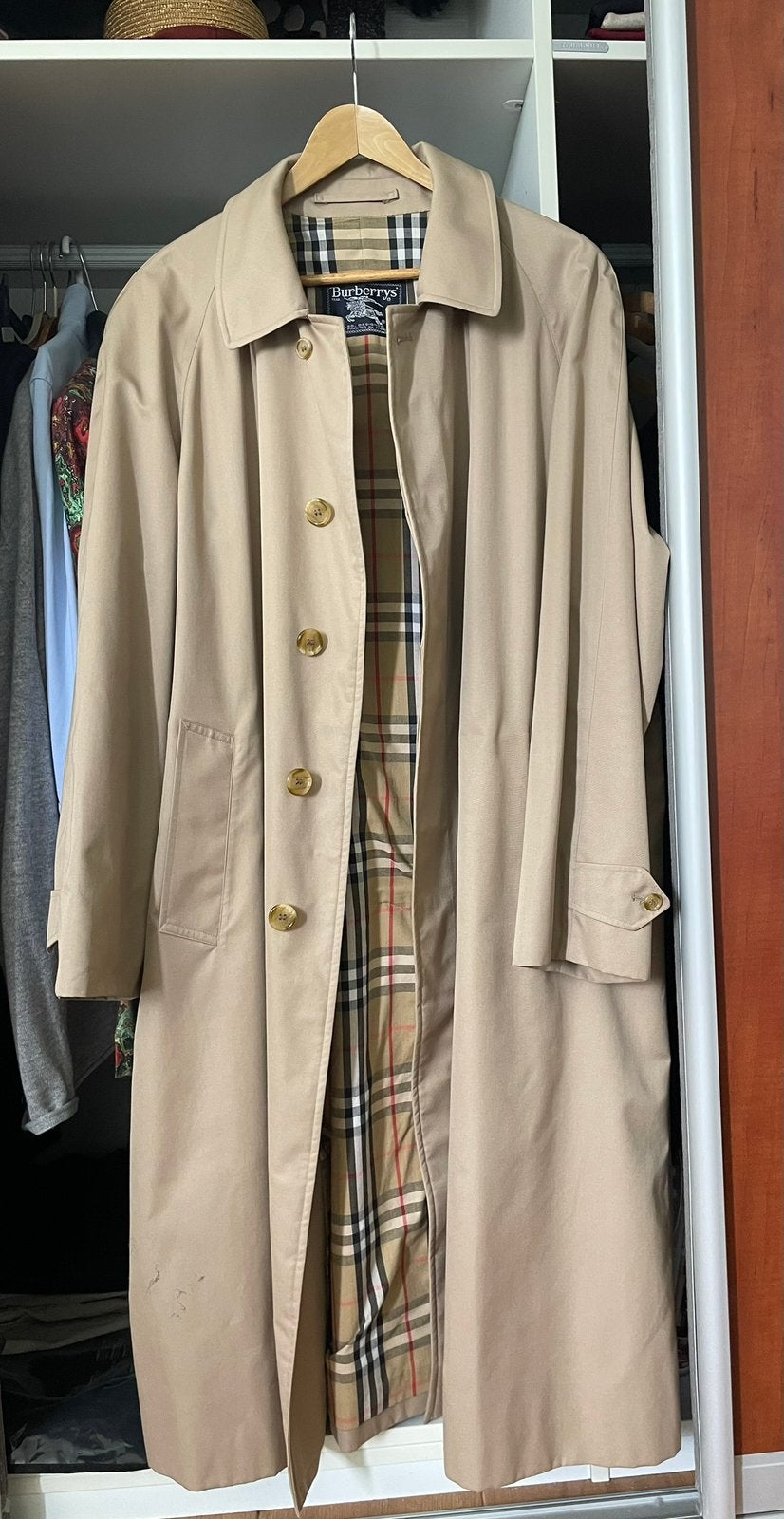 Burberry trenchcoat, Kleding | Heren, Verzenden, Zo goed als nieuw, Maat 52/54 (L), Beige