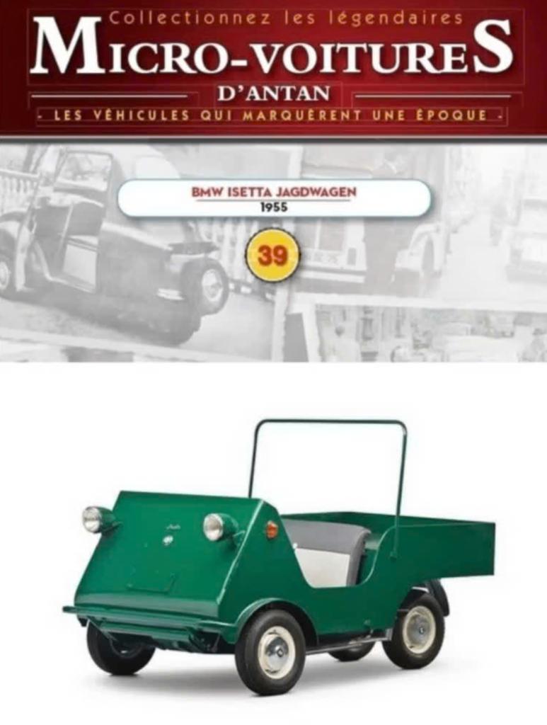 BMW Isetta Jagdwagen '55 schaal 1/43 MICRO d'antan auto's 39, Verzenden, Nieuw, Auto, Overige merken