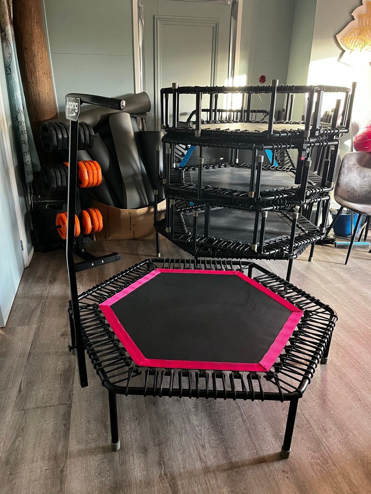 11x Jumping Fitness Trampolines - ZGAN, Ophalen, Zo goed als nieuw