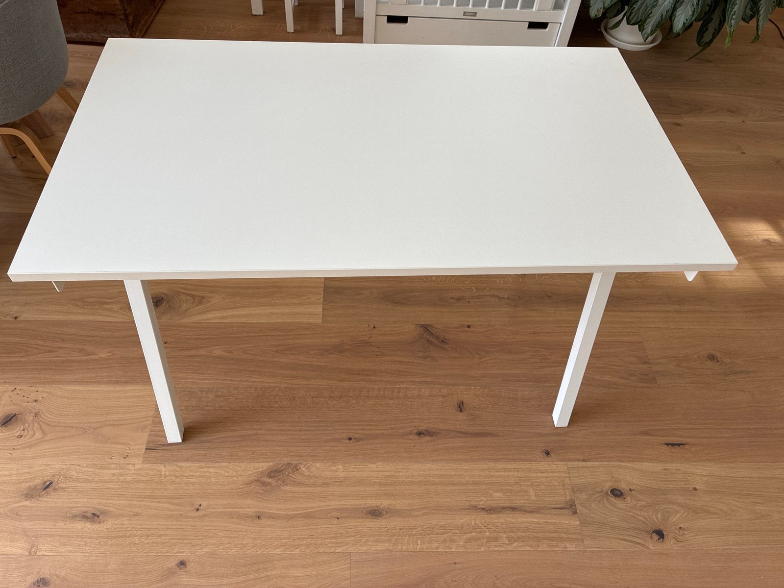 IKEA trotten Bureau Wit 120 x 70, Huis en Inrichting, Bureaus, Ophalen, Demontabel, Gebruikt, Spaanplaat of MDF