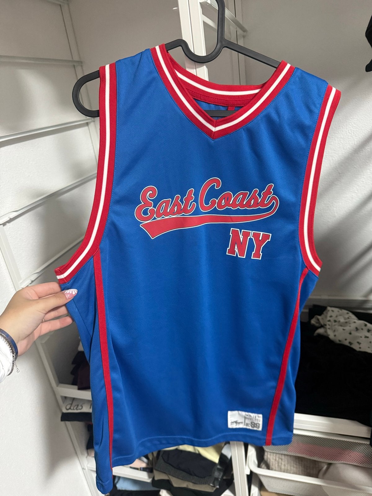 Primark East Coast NY Basketbalshirt - Maat XS, Kleding | Dames, Sportkleding, Blauw, Overige typen, Ophalen of Verzenden, Zo goed als nieuw