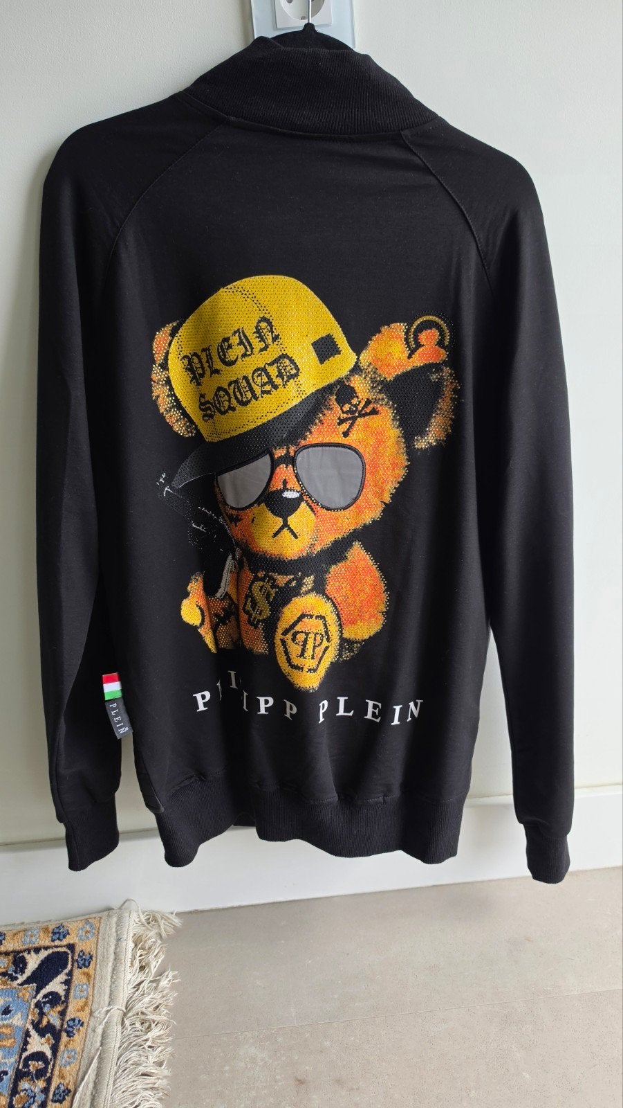 Philipp Plein trainingspak met leren details, Kleding | Heren, Maat 48/50 (M), Zwart, Ophalen of Verzenden, Zo goed als nieuw
