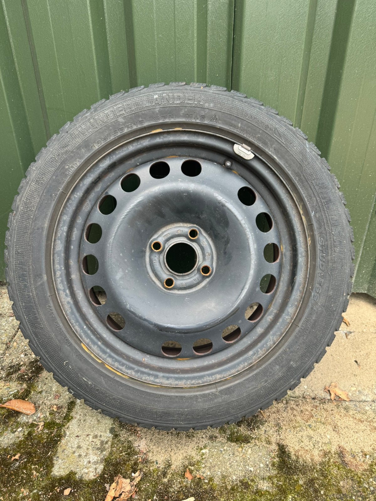 Winterbanden opel corsa 2015 195/55 16 inch, Auto diversen, Ophalen, Gebruikt