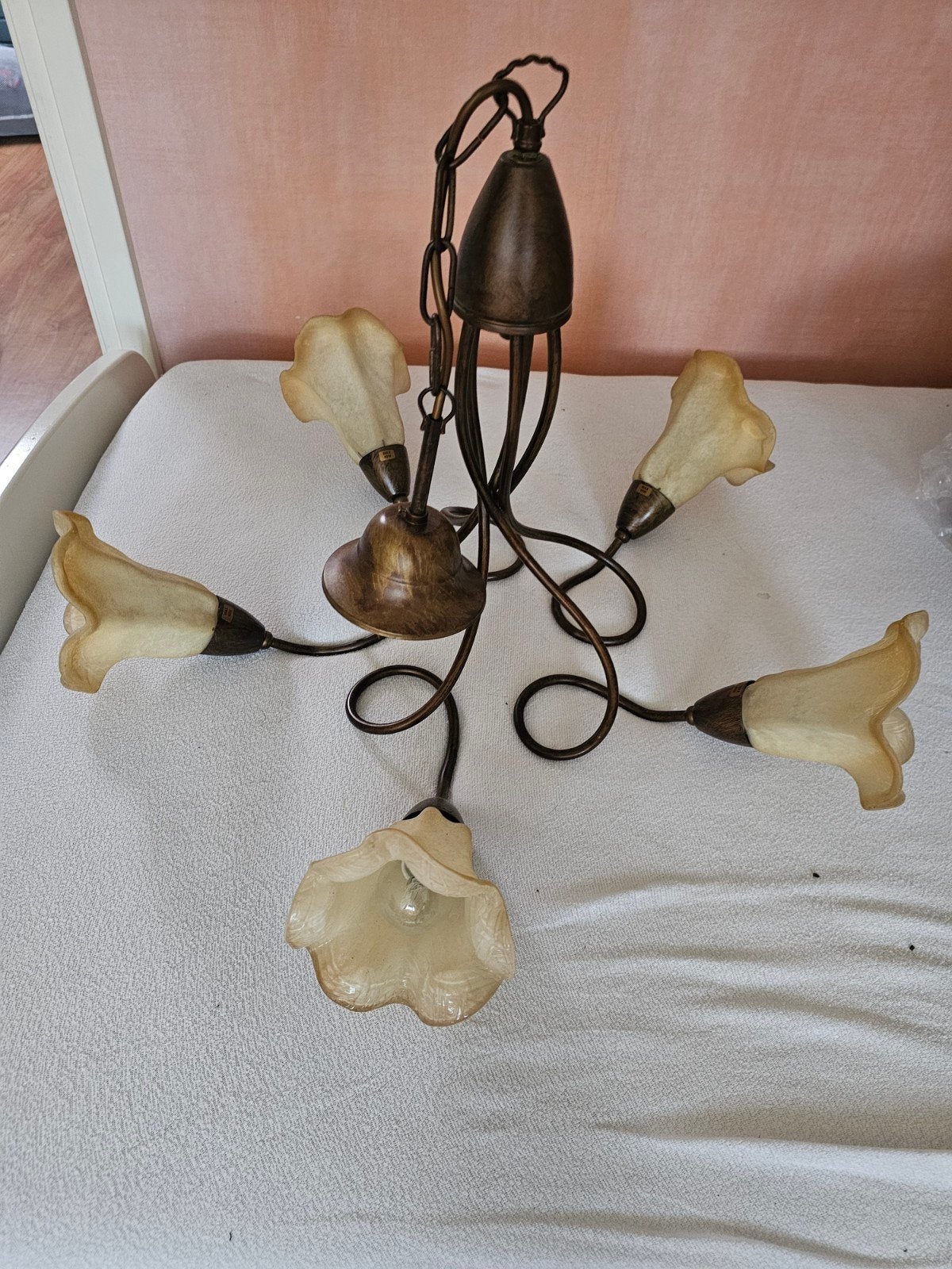 Antieke lamp, Ophalen