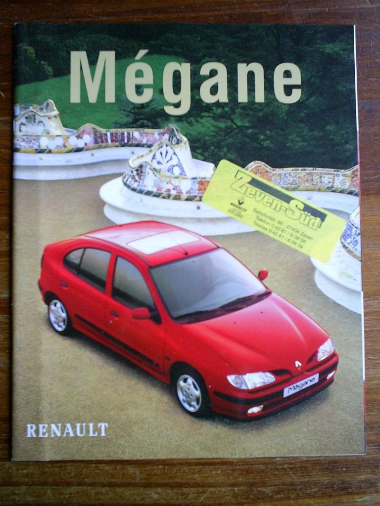 Renault Megane [ 3 / 1998 ] 36 pagina 's Duits, Ophalen of Verzenden, Zo goed als nieuw, Renault