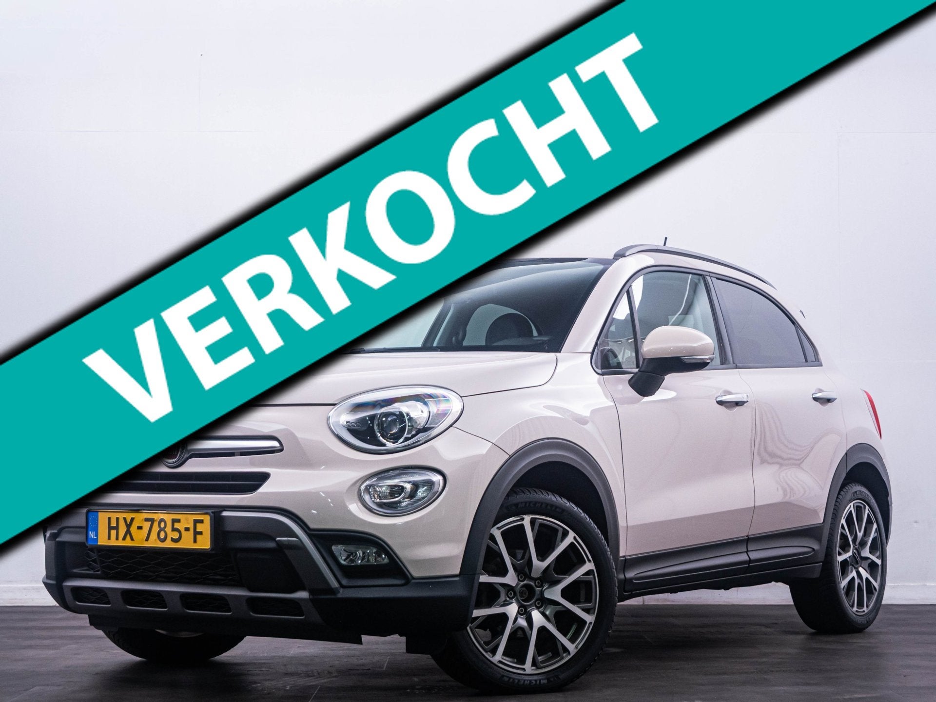 Fiat 500 X 1.4 Turbo MultiAir Lounge 'Automaat' Keyless|PDC!, Auto's, Gebruikt, 4 cilinders, Origineel Nederlands, 600 kg
