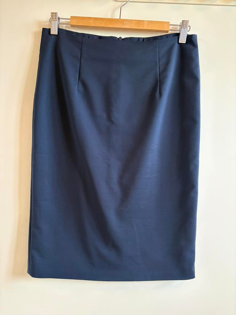 Nieuwe donkerblauwe kokerrok, Kleding | Dames, Ophalen of Verzenden, Zo goed als nieuw, Maat 36 (S), Blauw