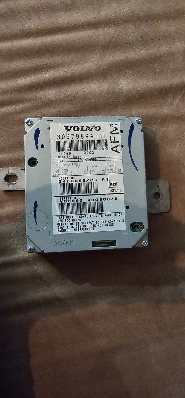 Volvo AM/FM Antenneversterker - OEM 30679894-1, Ophalen of Verzenden, Gebruikt, Volvo