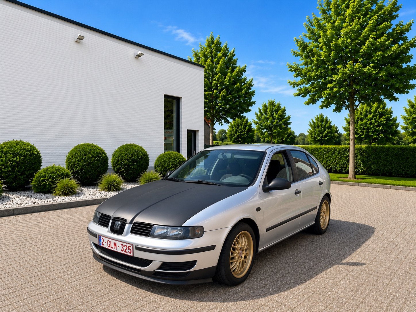 Seat leon 1.4i 75Pk Airco Leder CarPlay  Sport Uitlaat, Auto's, Zwart, 4 cilinders, Leon, Leder
