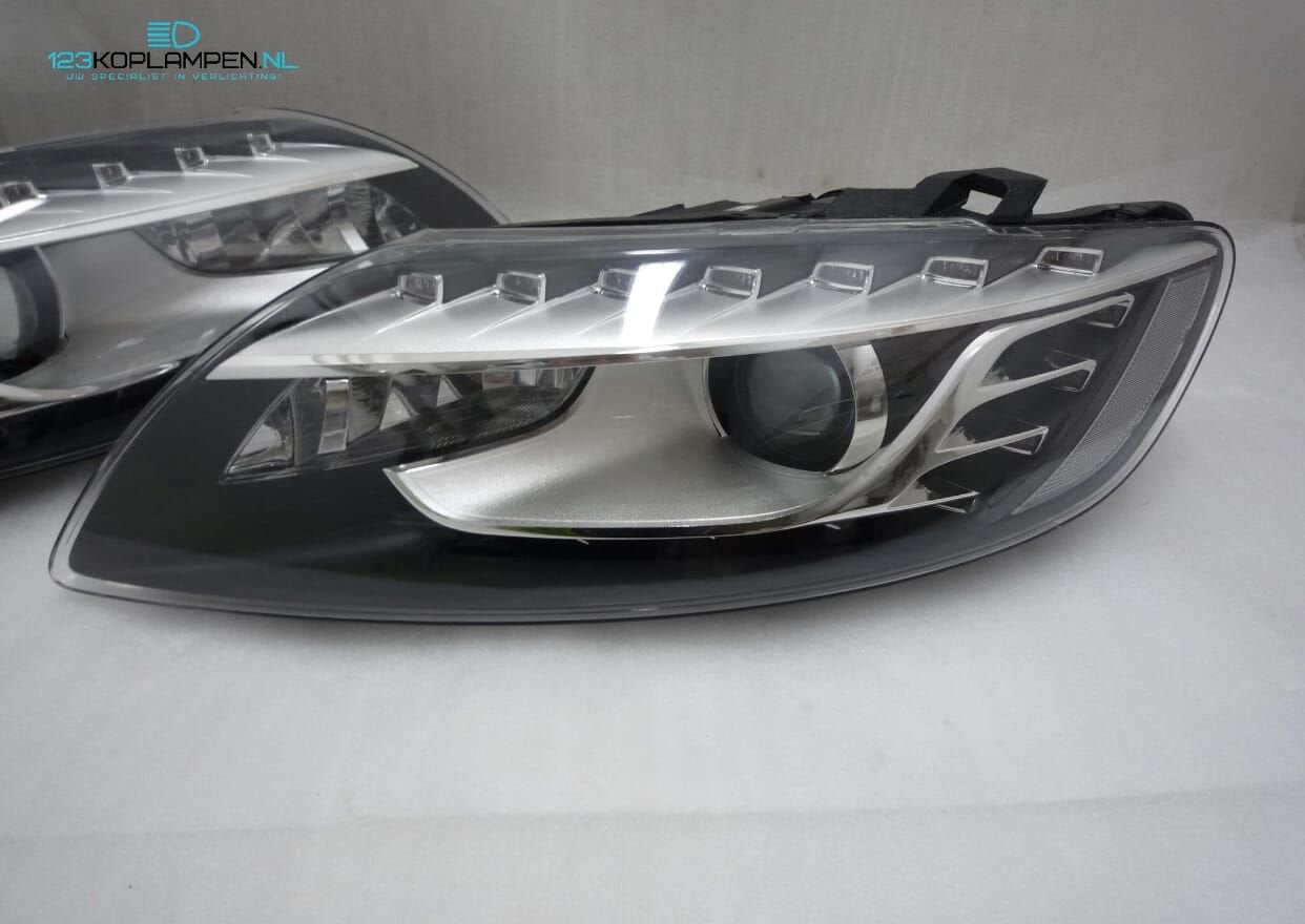 Audi Q7 4L Bi-Xenon koplamp koplampen links rechts, Ophalen, Gebruikt, -, -
