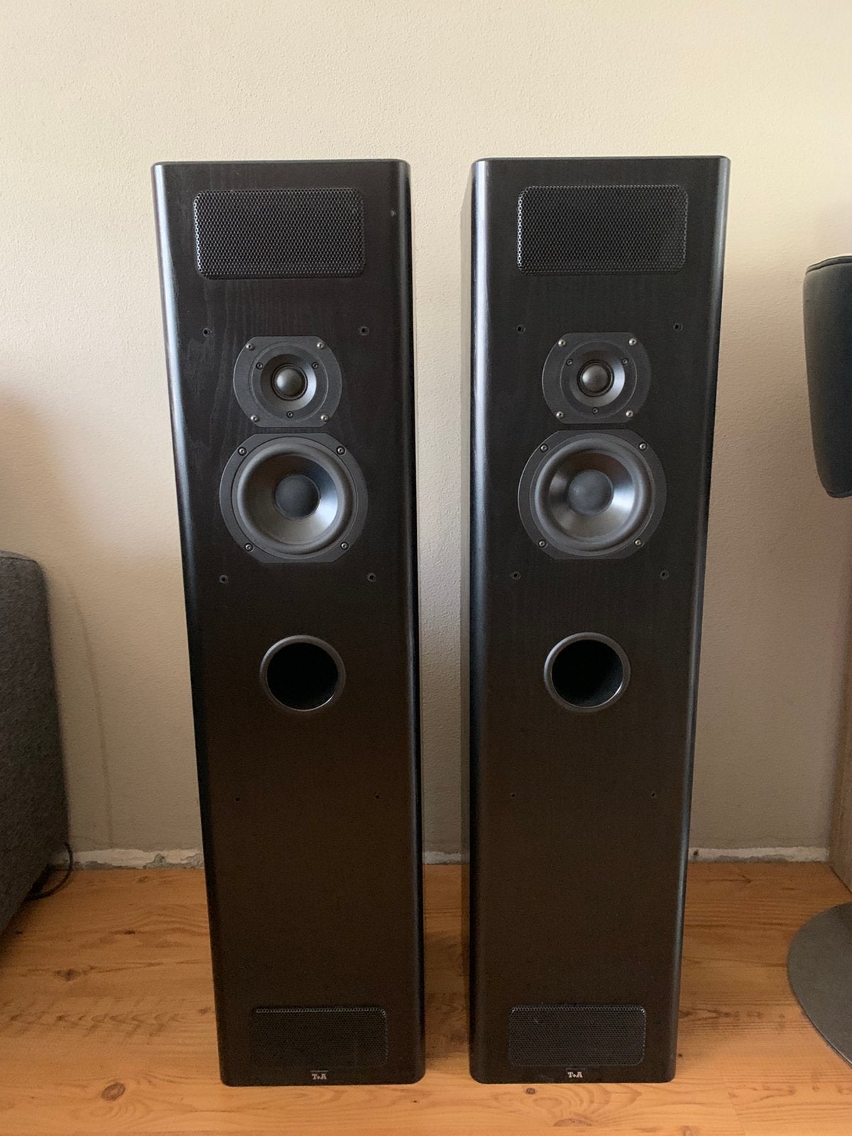 T&A critirion tb100 transmissielijn luidsprekers, Audio, Tv en Foto, Ophalen, Minder dan 60 watt, Front, Rear of Stereo speakers