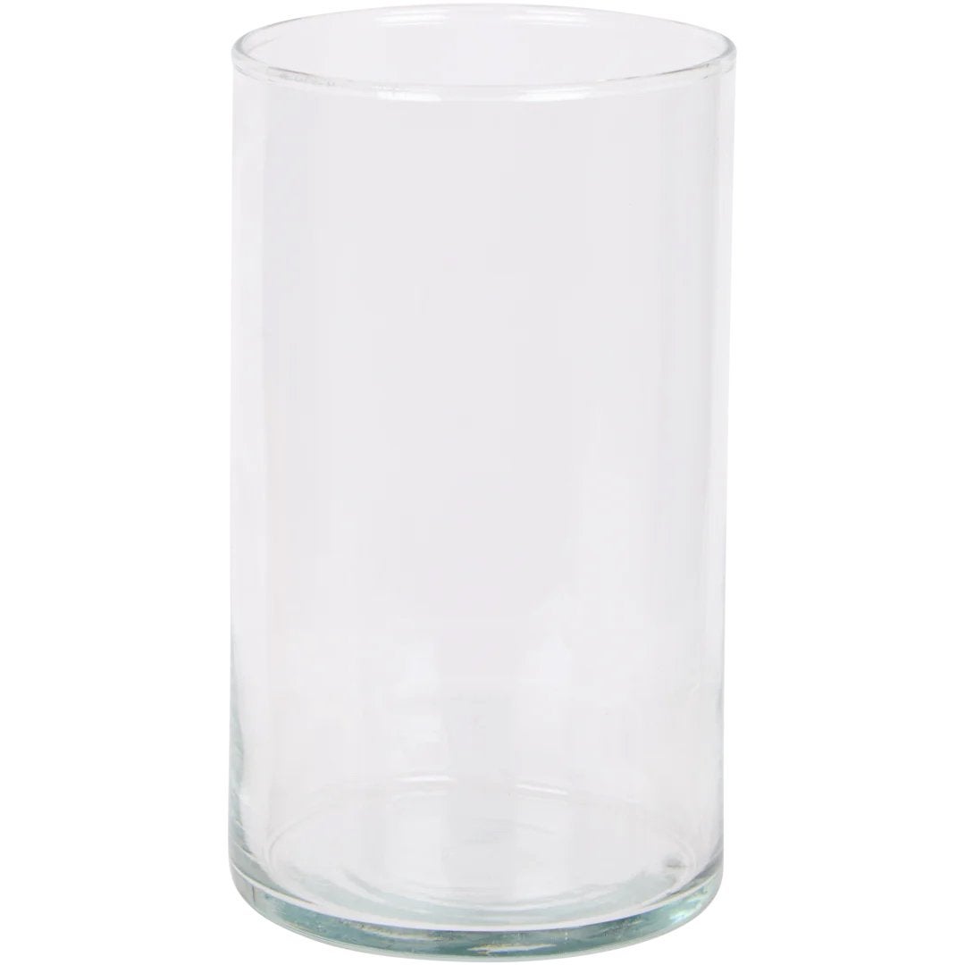 Glazen cilinder vaas - Transparant, Ophalen of Verzenden, Nieuw, Transparant, Glas
