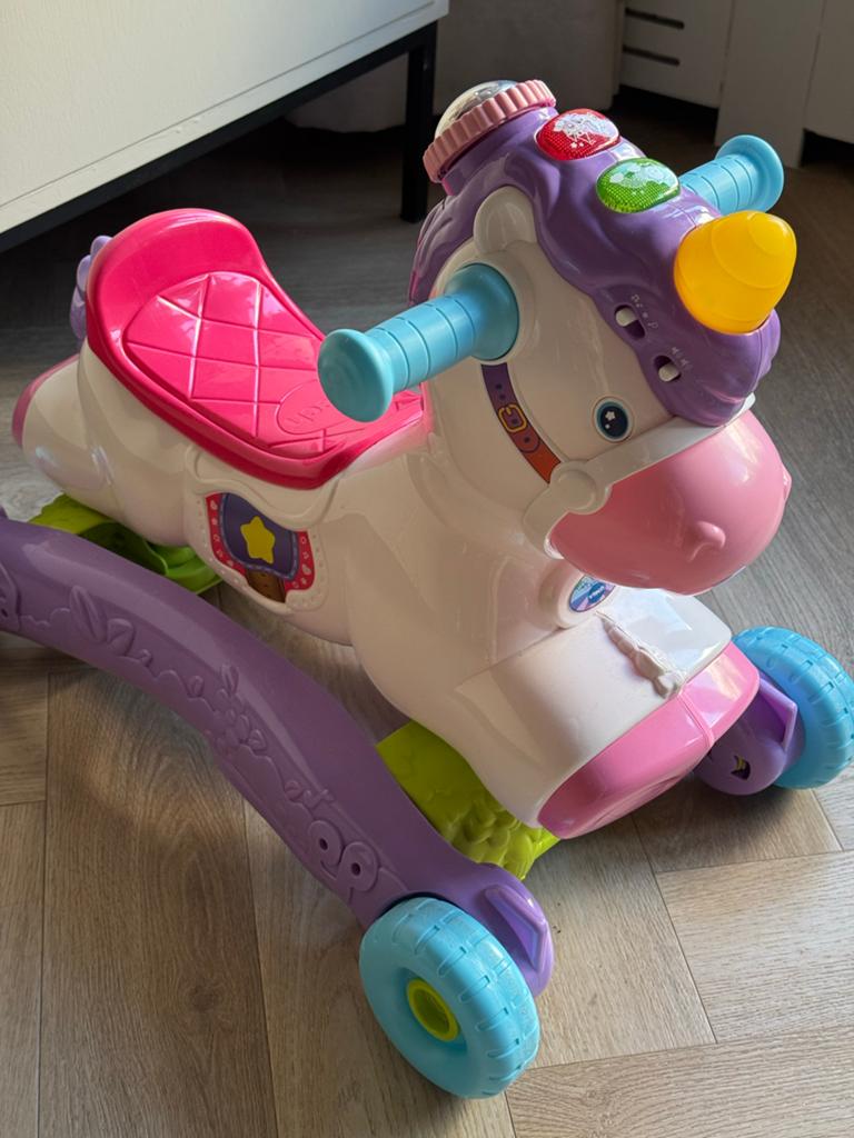 VTech 3-in-1 Eenhoorn Loopfiets en Rijder, Kinderen en Baby's, Speelgoed | Vtech, Ophalen, Zo goed als nieuw