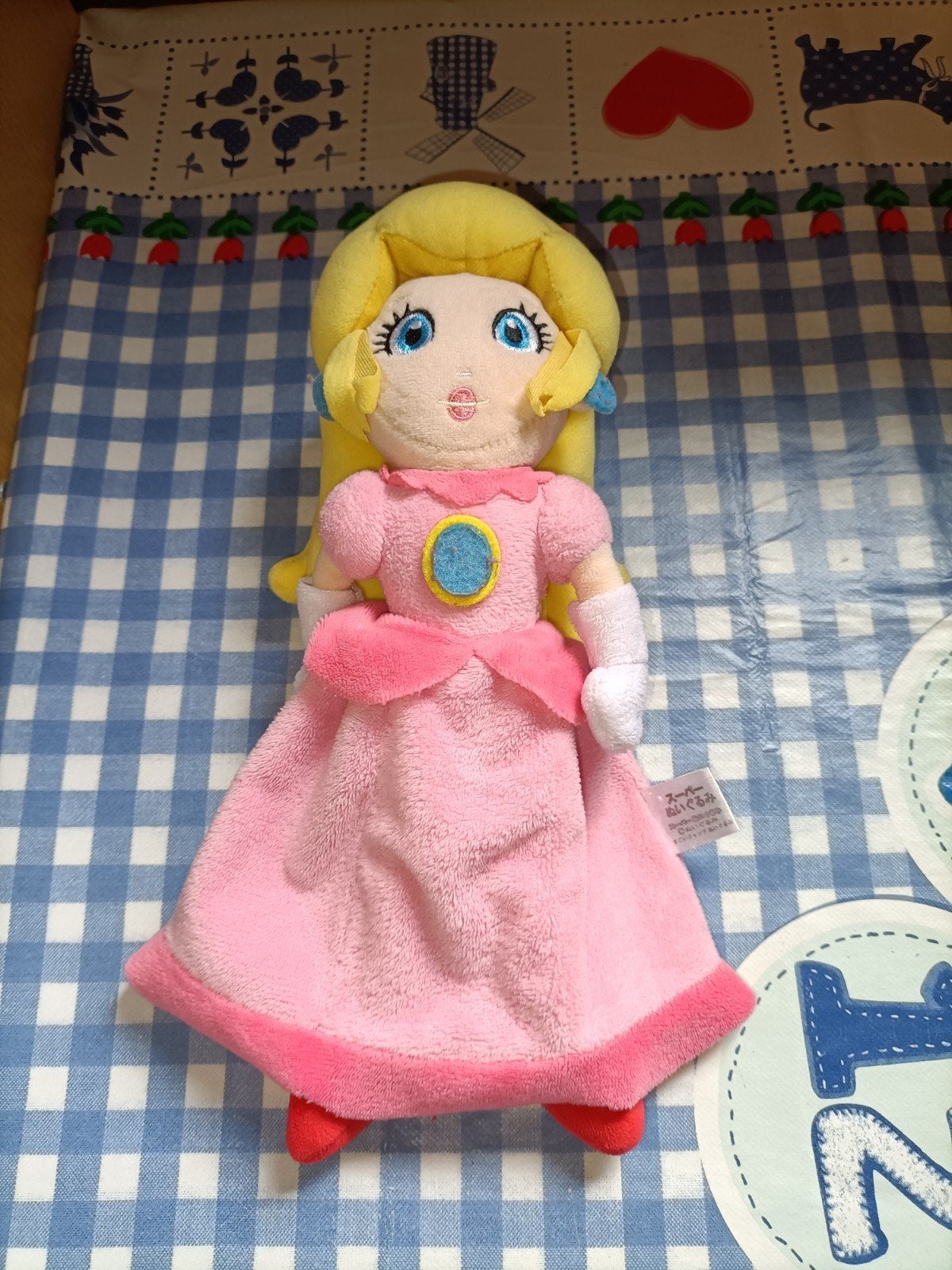 Prinses Peach knuffel 26 cm groot, Ophalen of Verzenden, Zo goed als nieuw, Overige typen