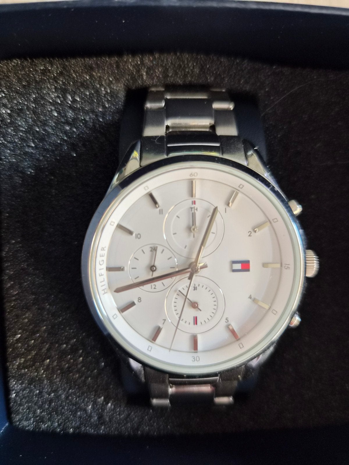 Tommy Hilfiger Herenhorloge, Ophalen of Verzenden, Zo goed als nieuw, Staal, Overige merken