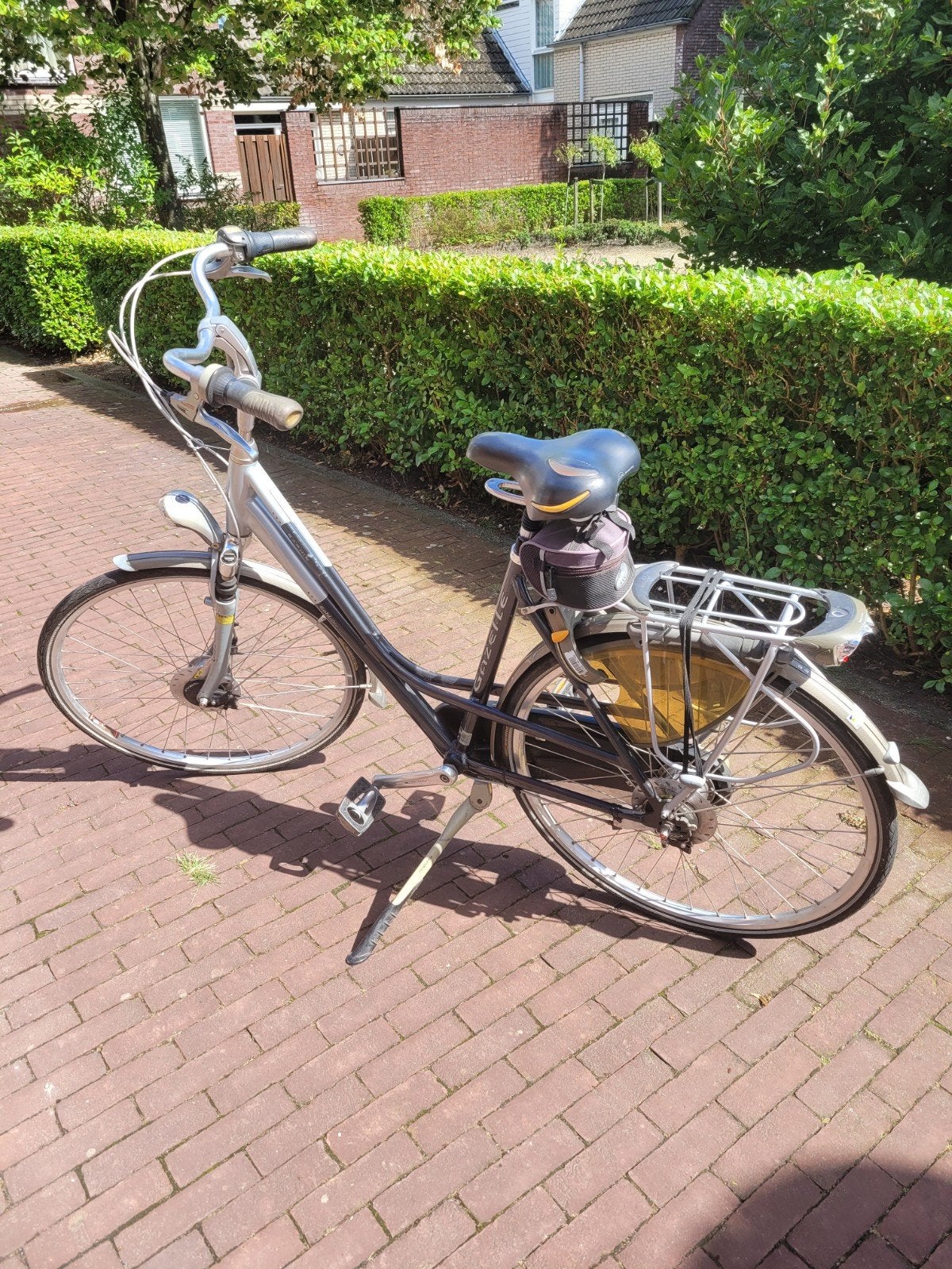 damesfiets Gazelle Saphir zwart/zilver, frame 57", Fietsen en Brommers, Ophalen, Gebruikt, Versnellingen, 56 cm of meer