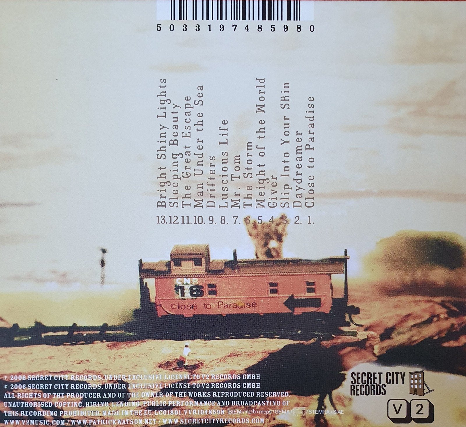Patrick Watson   Close to paradise, Ophalen of Verzenden