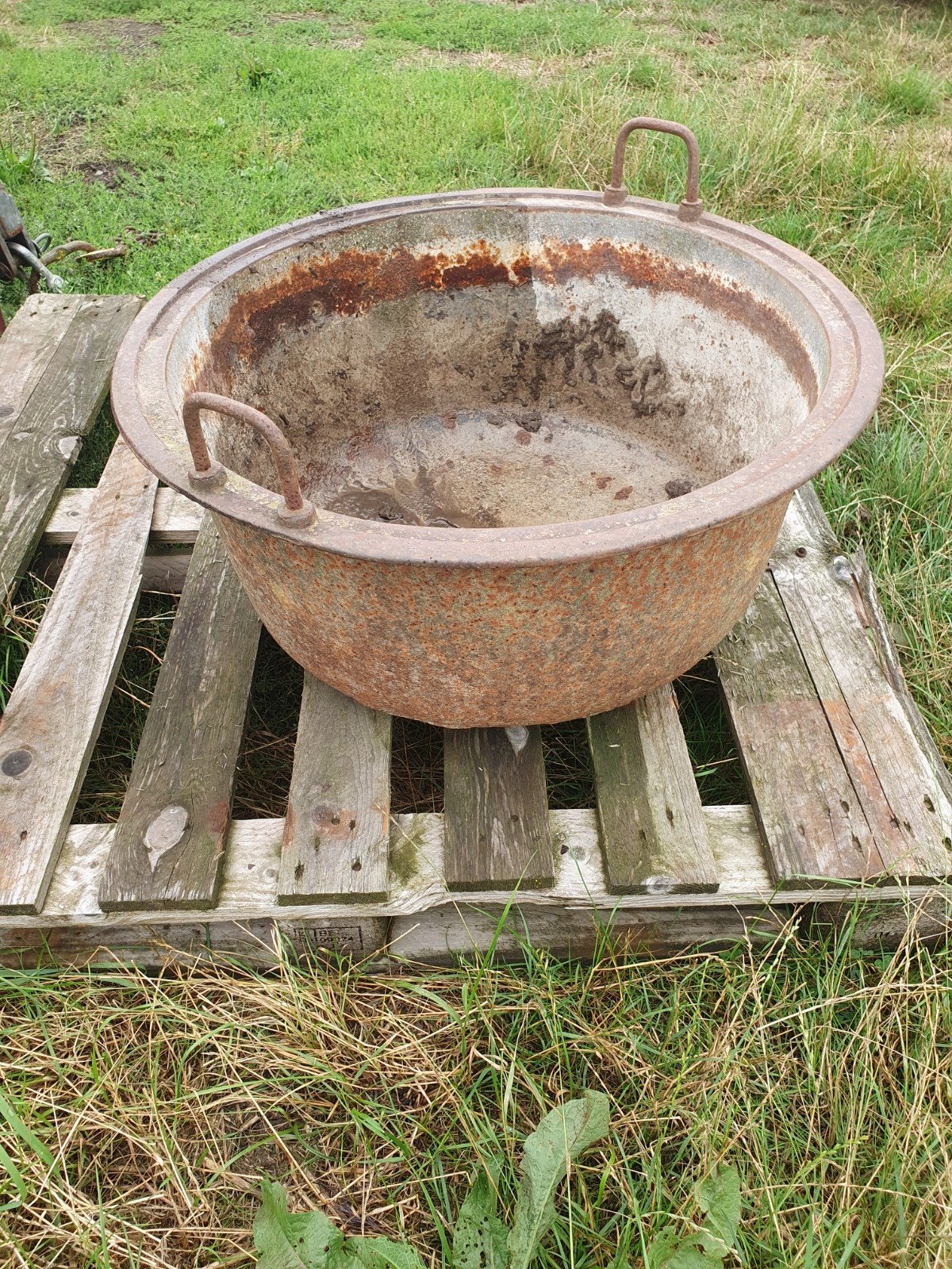 antieke kookpan, Tuin en Terras, Ophalen, Gebruikt, Minder dan 30 cm, Rond
