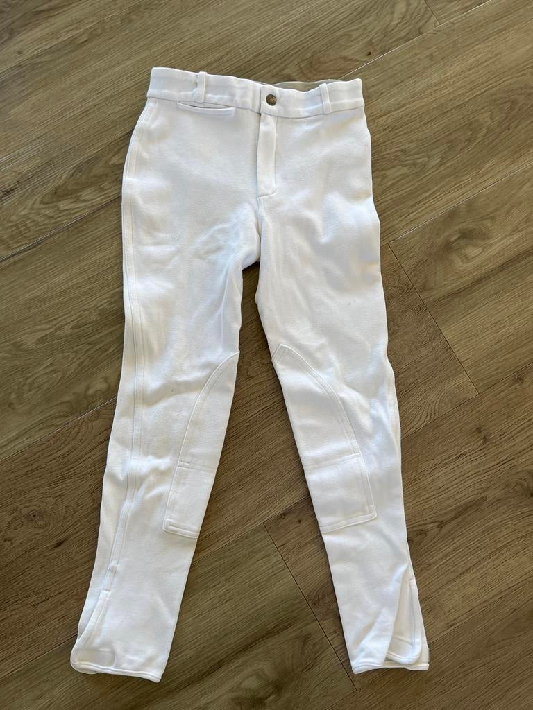 Fouganza witte wedstrijdbroek, Dieren en Toebehoren, Paardrijkleding, Ophalen of Verzenden, Overige soorten, Bovenkleding