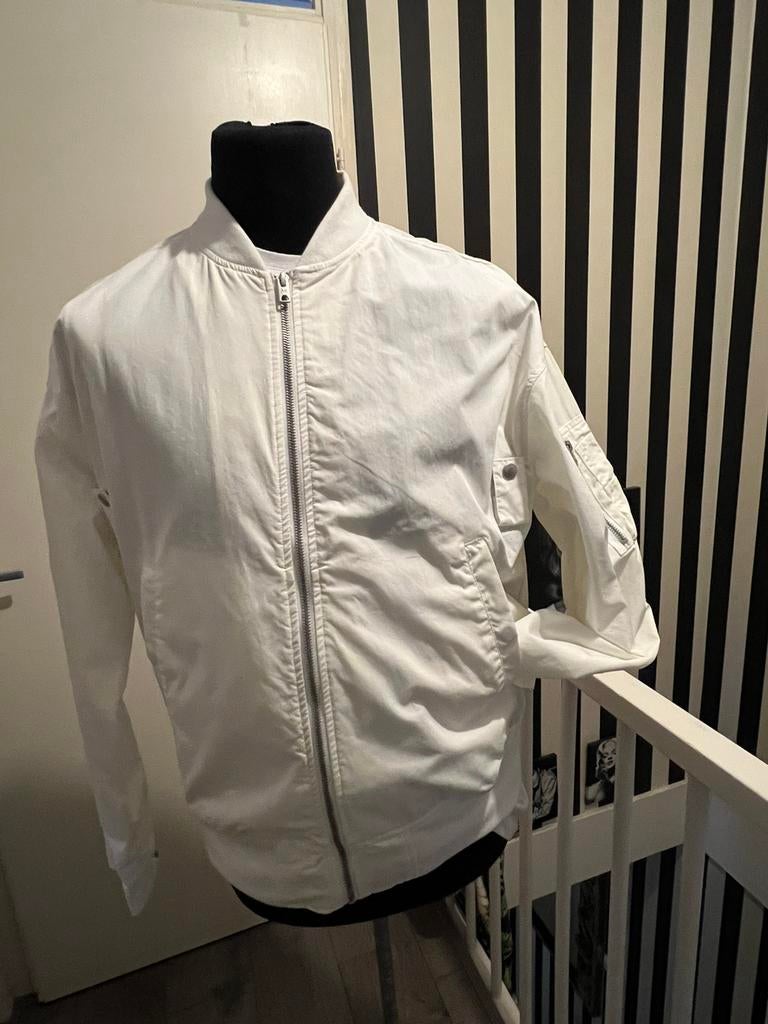 Leuk wit heren jack maat 50/52, Ophalen of Verzenden, Zo goed als nieuw, Maat 52/54 (L), Wit