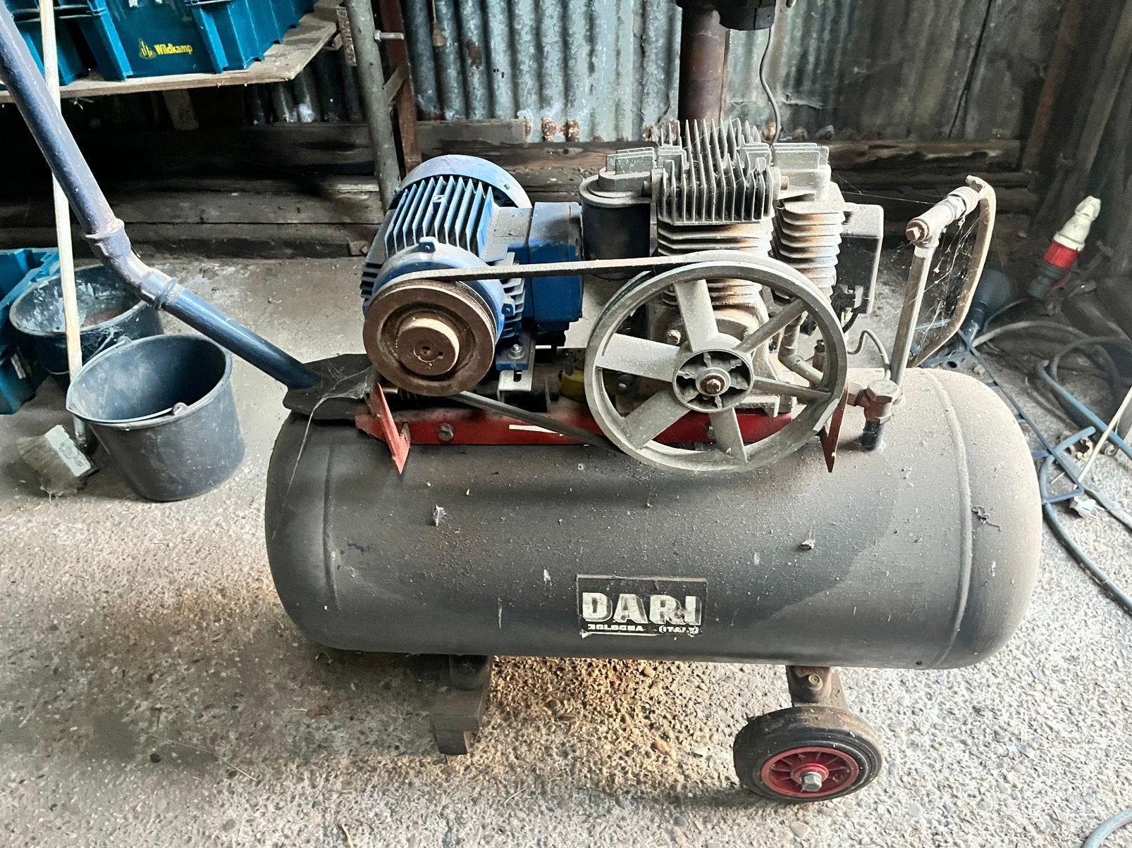 Compressor, 100 liter of meer, Ophalen, Gebruikt