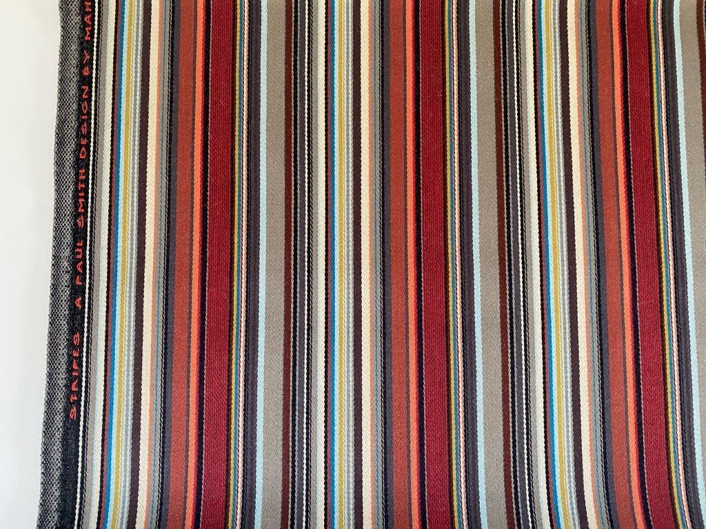Maharam Stripes 007 by Paul Smith; 5,5 mtr LUXE meubelstof, Wol, Overige kleuren, 120 cm of meer, Ophalen of Verzenden