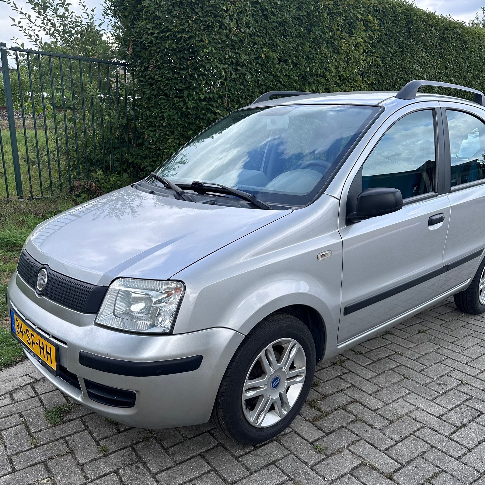 Fiat Panda 1.2 sportsound Grijs, nwe Apk, airco, sportvelgen, Voorwielaandrijving, Stof, Origineel Nederlands, Handgeschakeld