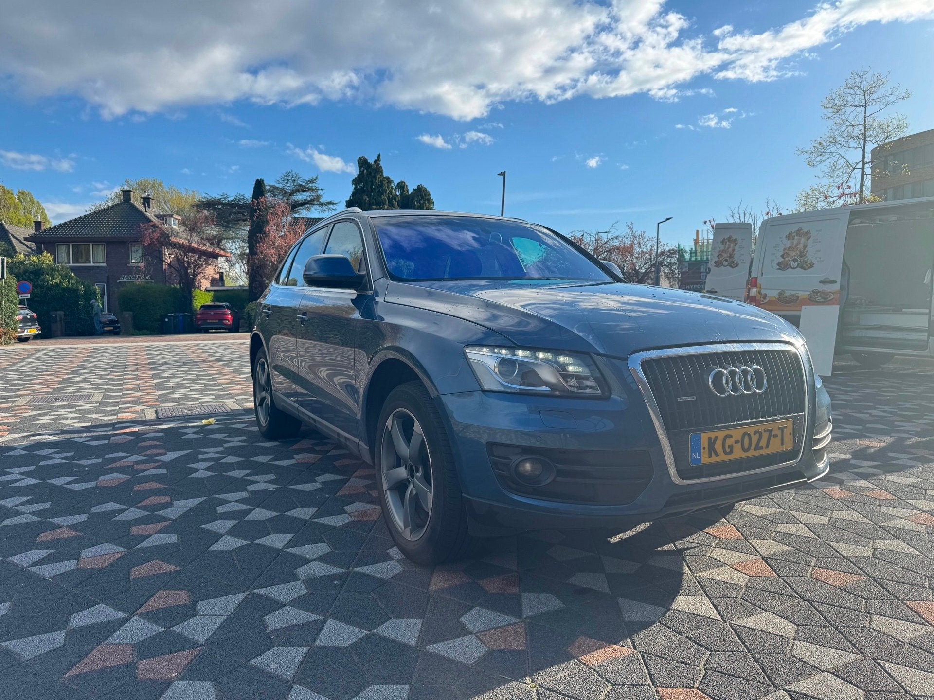 Audi Q5 3.0 TDI quattro Pro Line, Auto's, Euro 5, Gebruikt, Blauw, 226 €/maand