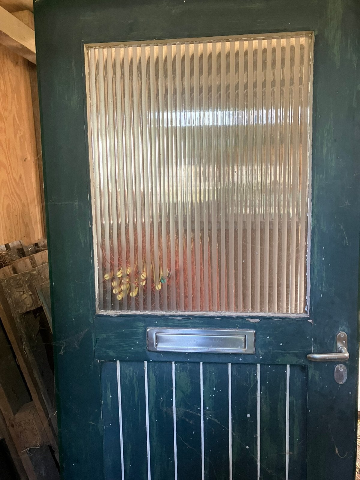 Hardhouten voordeur, Ophalen, Gebruikt, 80 tot 100 cm, Buitendeur