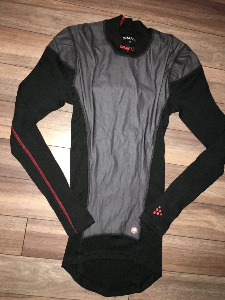 Craft Active Extreme Windstopper longsleeve Zwart/Lava mt XS, Ophalen of Verzenden, Nieuw, Kleding