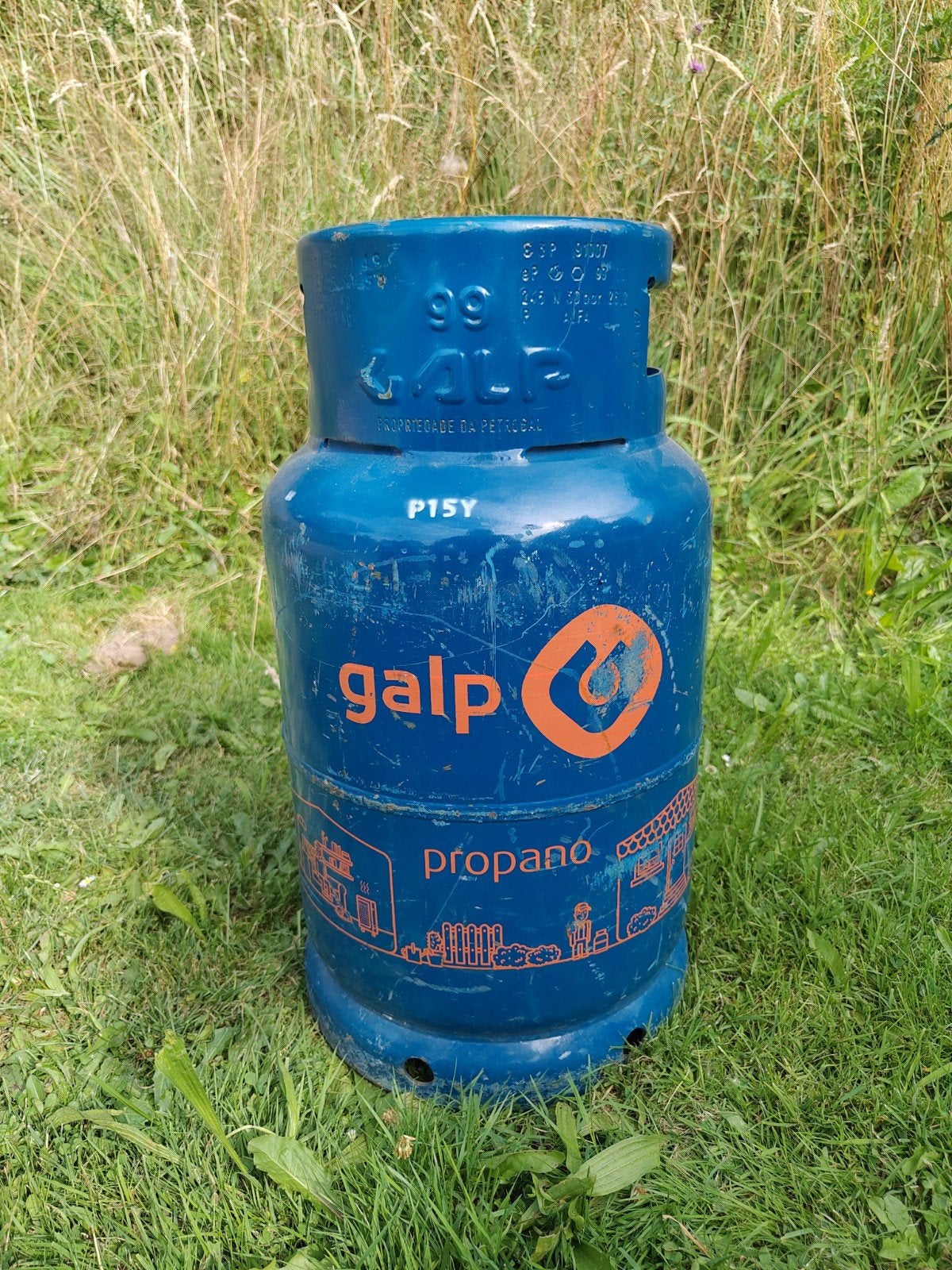 Galp propaan gasfles (leeg), Ophalen, Gebruikt