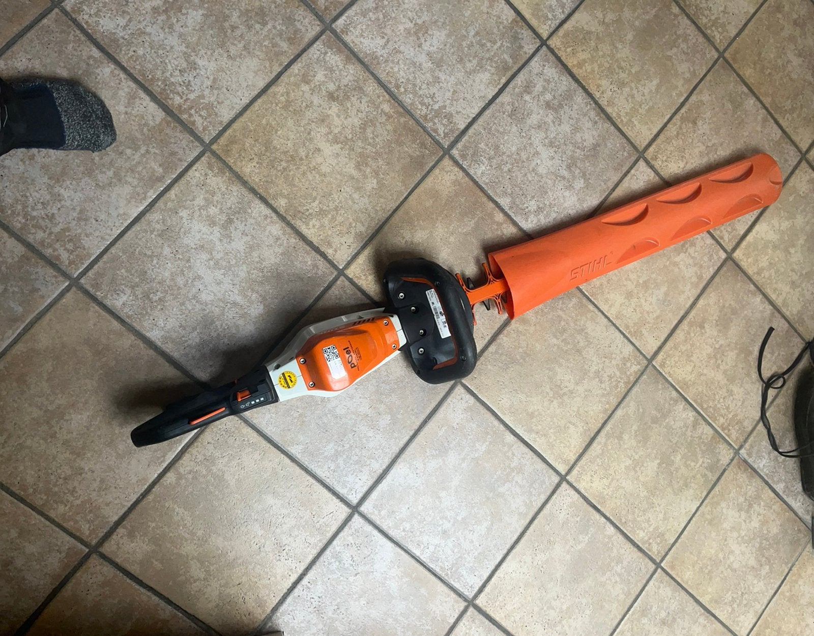 Stihl hsa 94 met accu en lader heuptas, Ophalen, Gebruikt, Accu