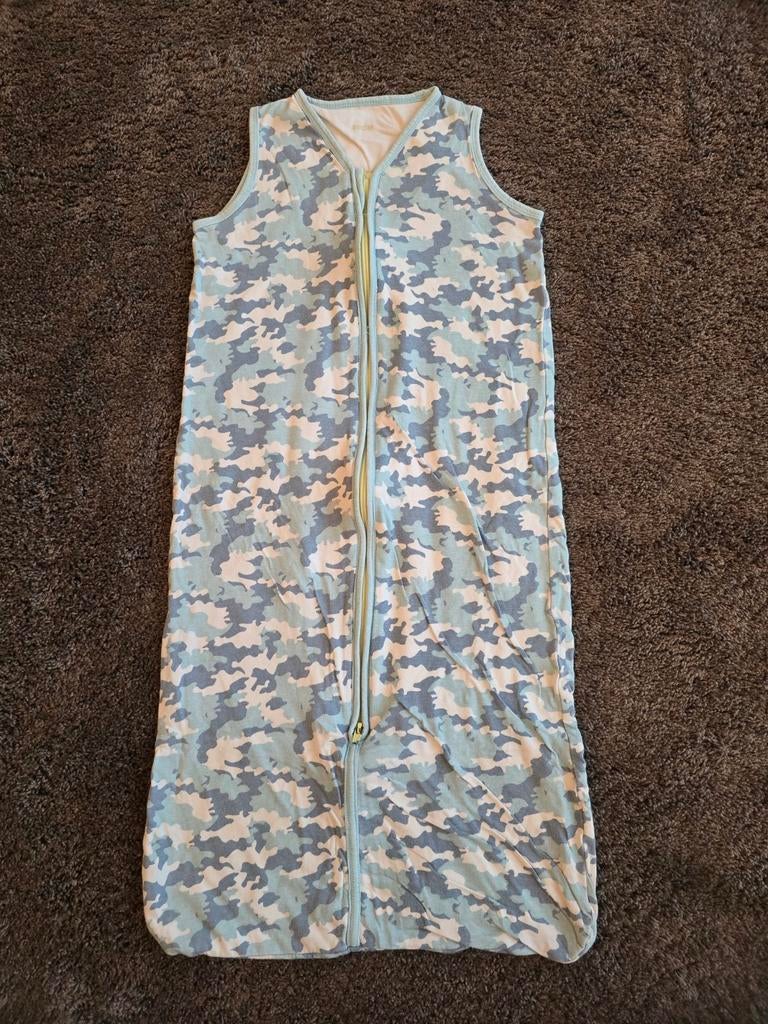 Slaapzak zomer mouwloos maat 90 cm camouflage, Kinderen en Baby's, Ophalen of Verzenden, Zo goed als nieuw, 85 tot 100 cm, Slaapzak