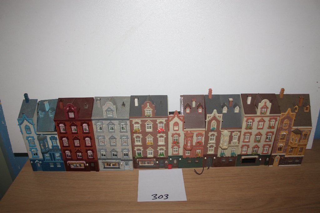 303: serie half-reliefwoningen (voor achtergrond), Overige merken, Gebruikt, Gelijkstroom of Wisselstroom, Brug, Tunnel of Gebouw