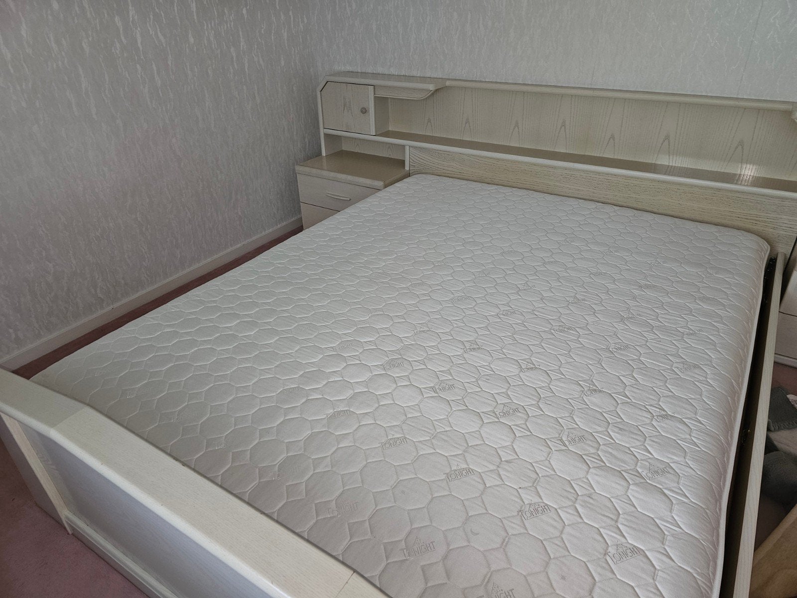 2 persoonsbed met ombouw, Huis en Inrichting, Ophalen, Gebruikt, Tweepersoons