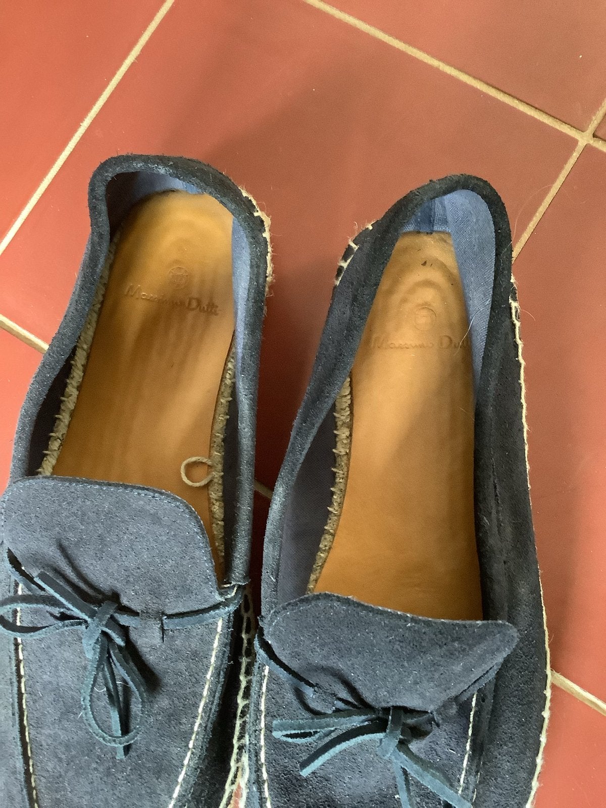 Massimo Dutti Loafers - Maat 44, Ophalen of Verzenden, Gedragen, Blauw, Loafers